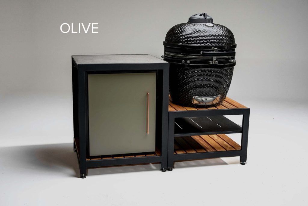 Example of the cabinet doors with the Olive Colour