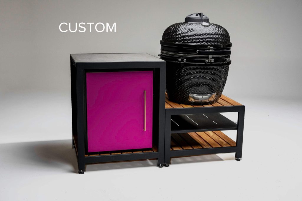 Example of the cabinet doors with the Custom Colour