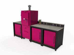 Vibe inline Charlie with oven, 3 cabinets